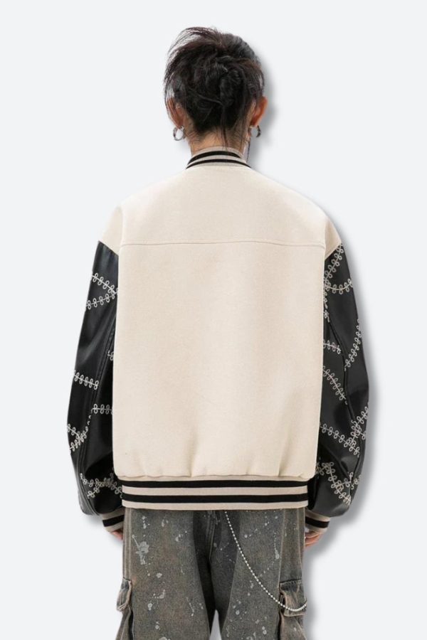 Floral Embroidered Bomber Jacket