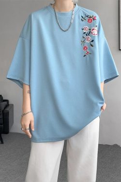 Floral Embroidered Tee