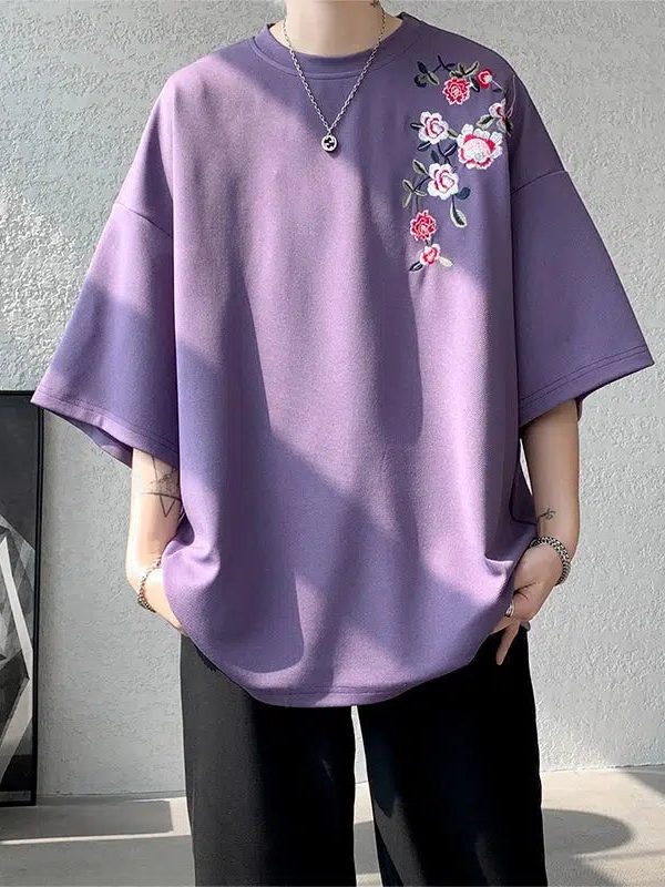 Floral Embroidered Tee