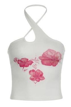 Floral Halter Neck Top