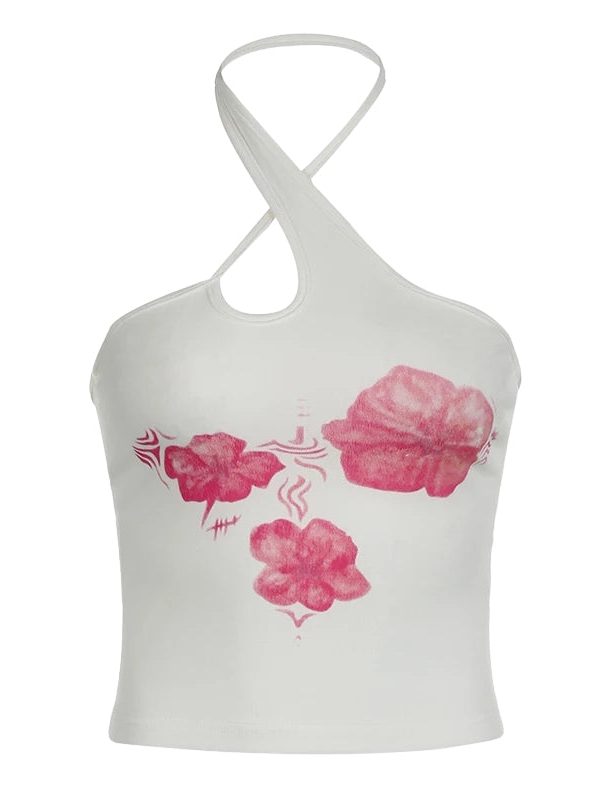 Floral Halter Neck Top