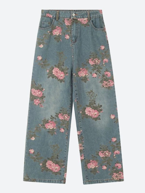 Floral Jeans