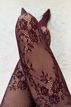 Floral Lace Sheer Tights