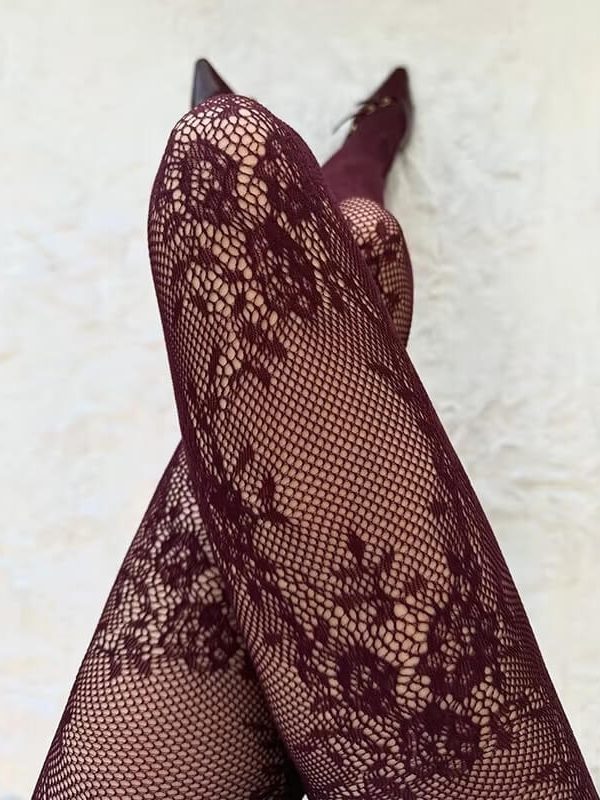 Floral Lace Sheer Tights