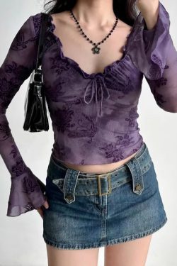 Floral Purple Top