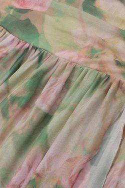 Floral Ruched Maxi Dress