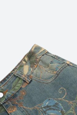 Floral Wide Leg Jeans