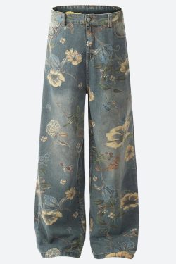 Floral Wide Leg Jeans