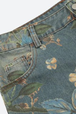 Floral Wide Leg Jeans