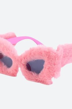 Fluffy Cat Eye Sunglasses
