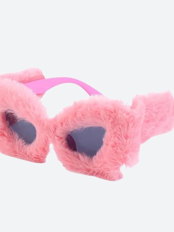 Fluffy Cat Eye Sunglasses