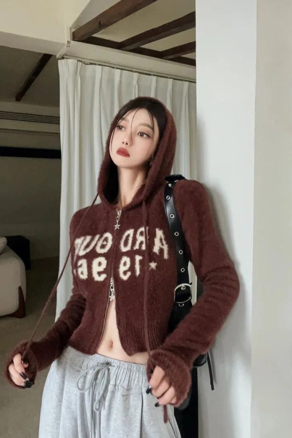 Fluffy Double Zip-Up Hoodie