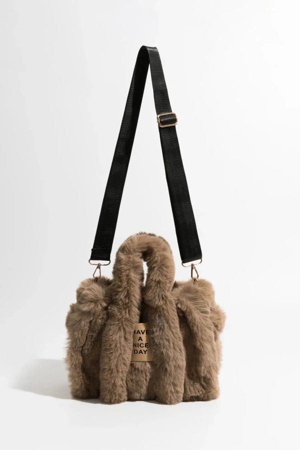 Fluffy Faux Fur Tote Bag