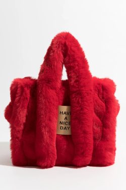 Fluffy Faux Fur Tote Bag