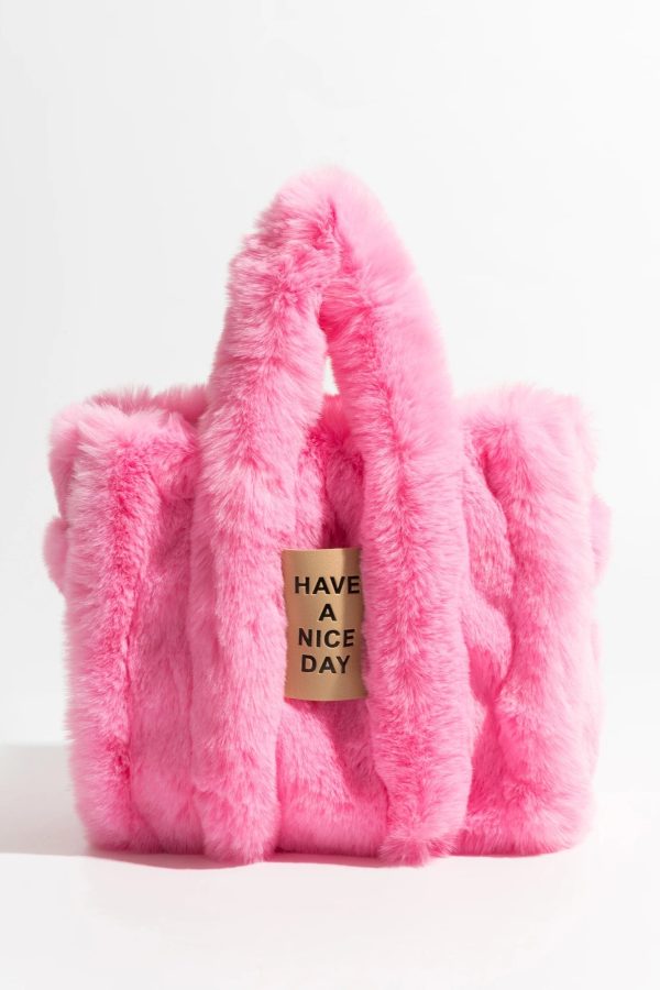 Fluffy Faux Fur Tote Bag