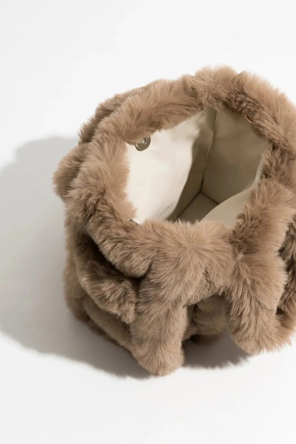 Fluffy Faux Fur Tote Bag