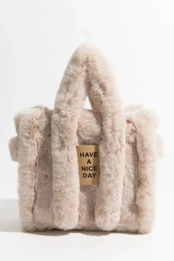 Fluffy Faux Fur Tote Bag