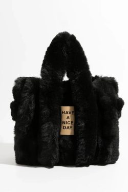 Fluffy Faux Fur Tote Bag
