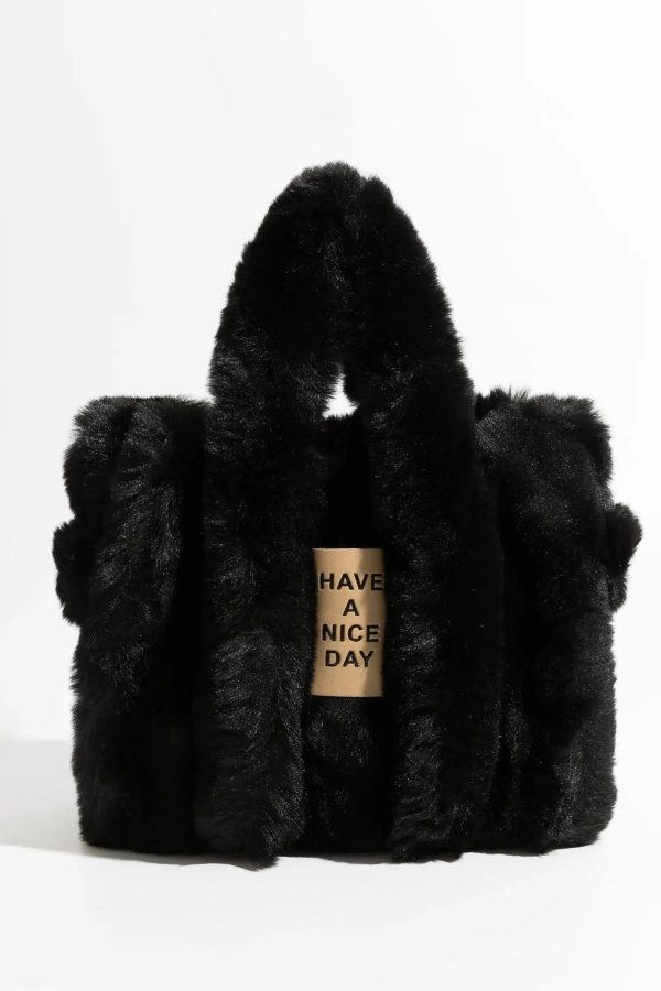 Fluffy Faux Fur Tote Bag