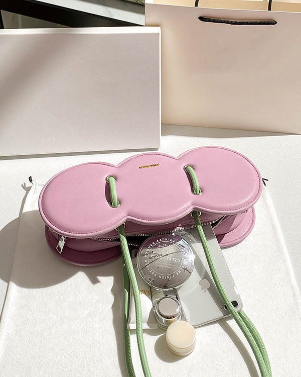 French Pink Durable Faux Leather Hobo Bag