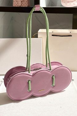 French Pink Durable Faux Leather Hobo Bag