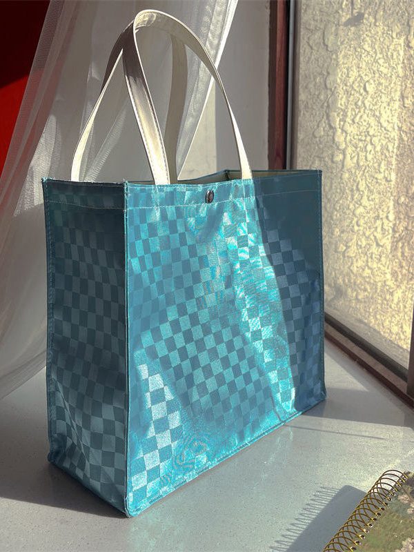 French Silver Gray Versatile Large Capacity Handbag