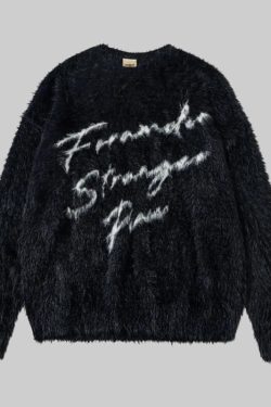 French Street Paris Fuzzy Sweater