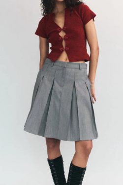 Frog Button Crop Cardigan