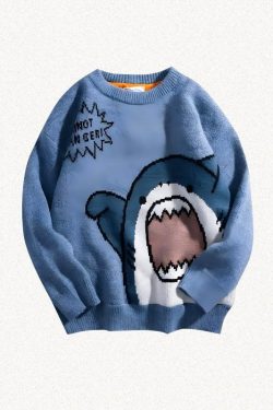 Funny Shark Knitted Sweater