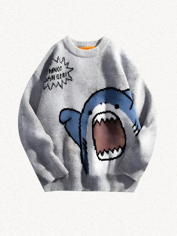 Funny Shark Knitted Sweater