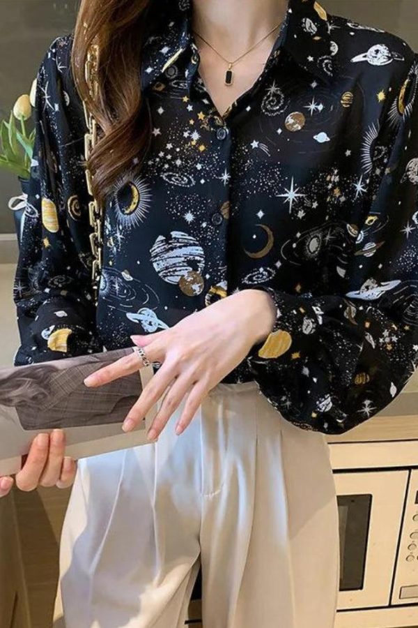 Galaxy Chiffon Shirt