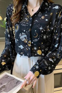 Galaxy Chiffon Shirt