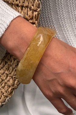 Geometric Chunky Resin Bracelet