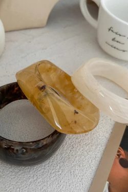 Geometric Chunky Resin Bracelet