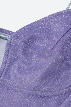 Glitter Cut Out Mini Dress