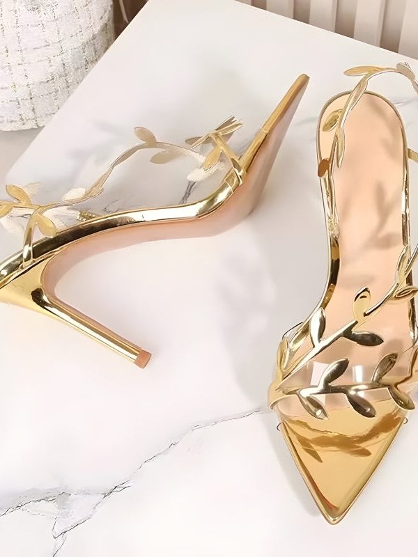 Golden Leaf Heels