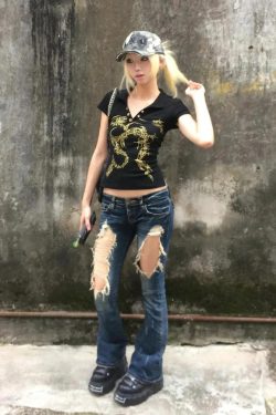 Golden Sigilism Backless Top