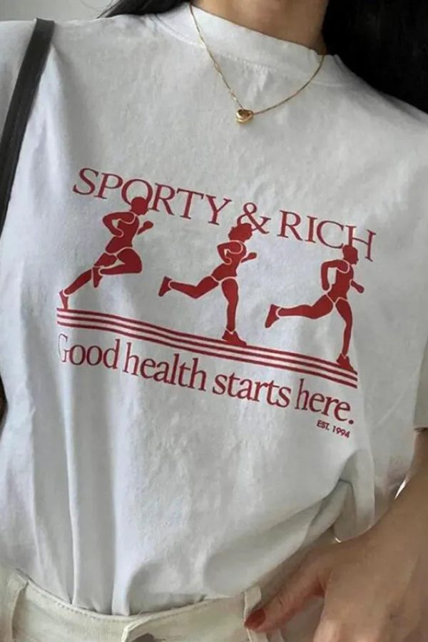 Good Health Starts Sport Graphic Tee