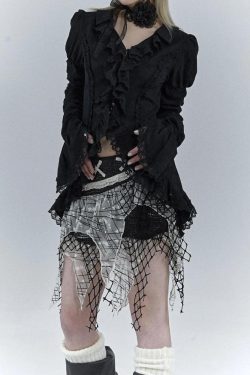 Goth Asymmetric Blouse