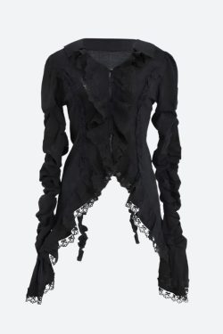 Goth Asymmetric Blouse