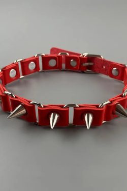 Goth Barbed Choker Collar Necklace