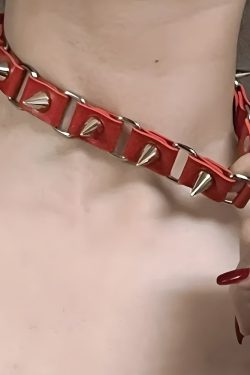 Goth Barbed Choker Collar Necklace