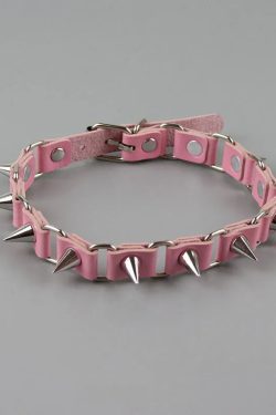 Goth Barbed Choker Collar Necklace