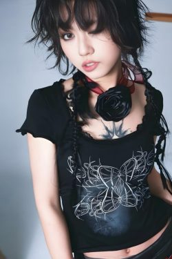 Goth Butterfly Print Tee