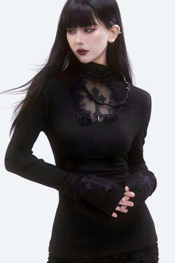 Goth Cross Top