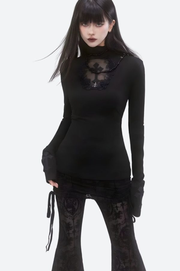 Goth Cross Top