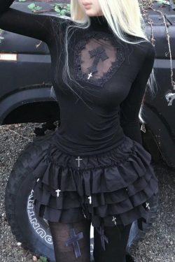 Goth Cross Top