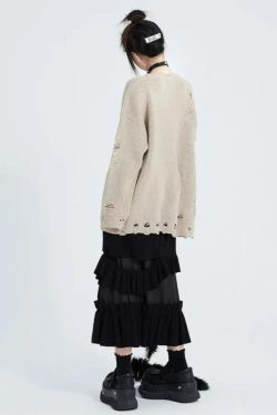 Goth Distressed Sweater