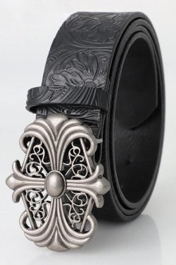 Goth Metal Cross Belt