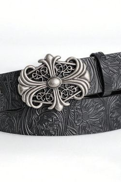 Goth Metal Cross Belt